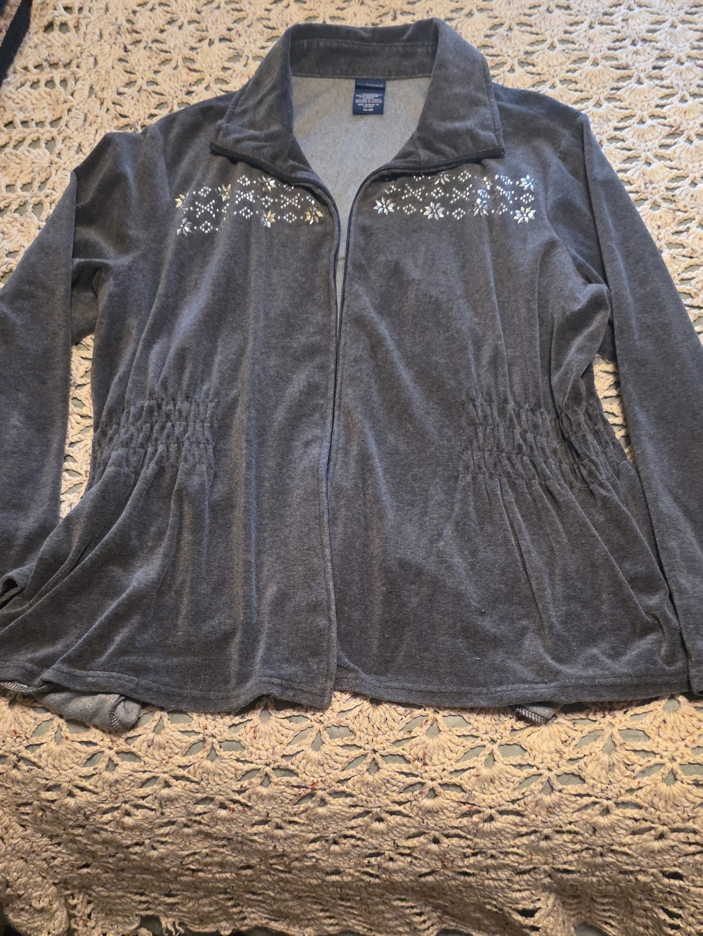 Basic Editions Charcoal Gray Full-Zip Jacket